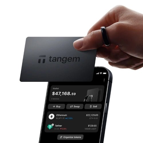Tangem Cryptocurrency Hardware Wallet Ring - EcomToros